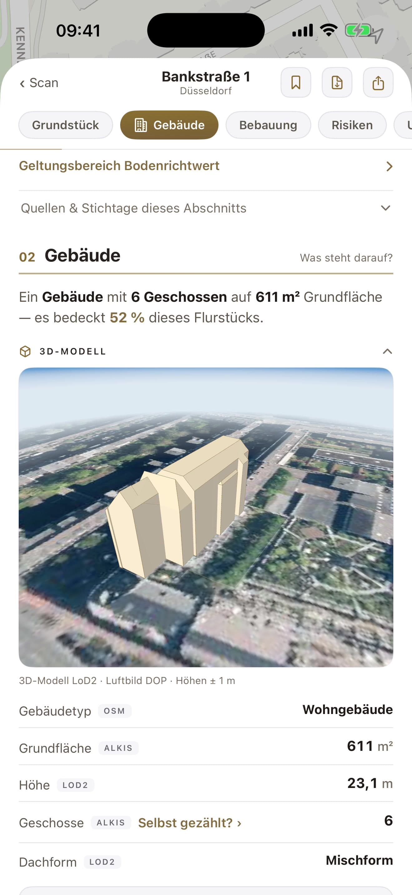 Bericht, Abschnitt 02 Gebäude